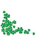 Shamrock on white space